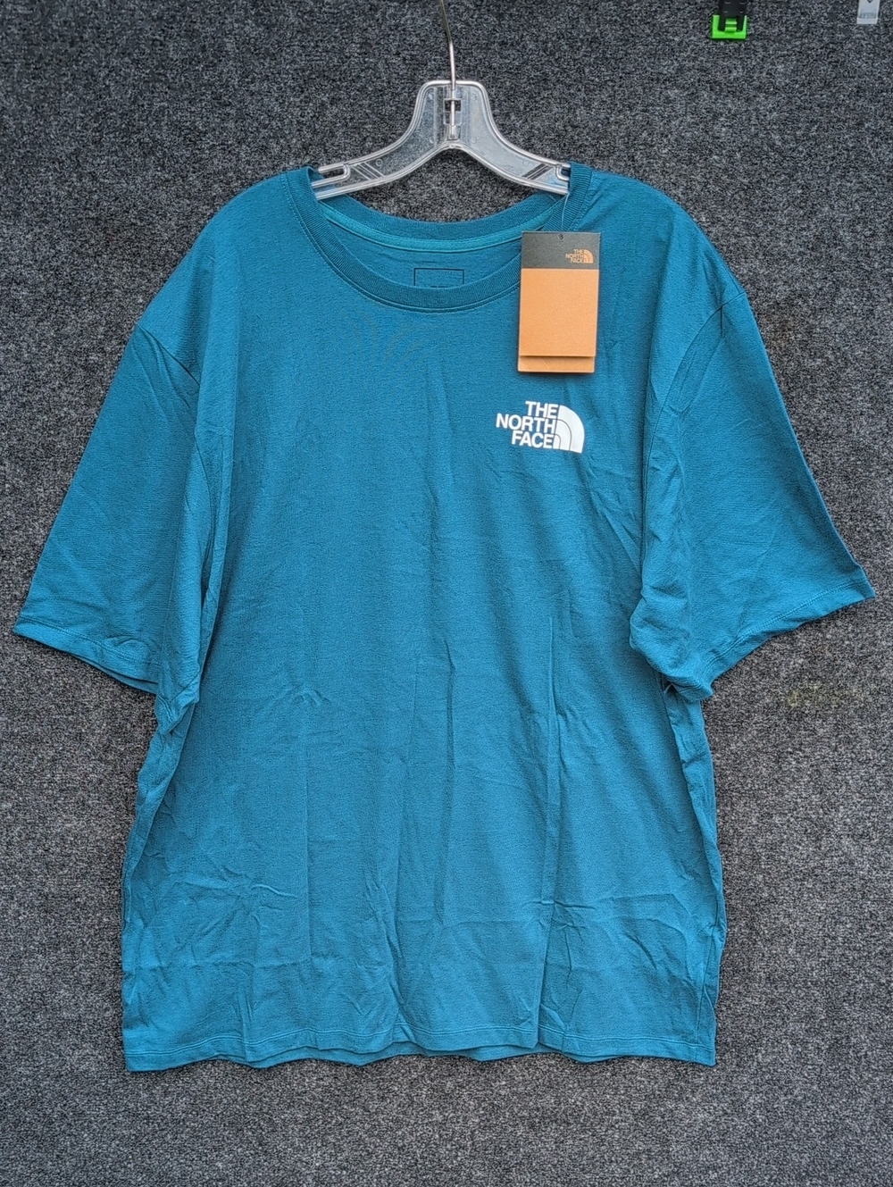 The North Face Teal Short Sleeve Logo Tee